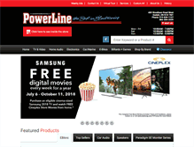 Tablet Screenshot of powerlineelectronics.com